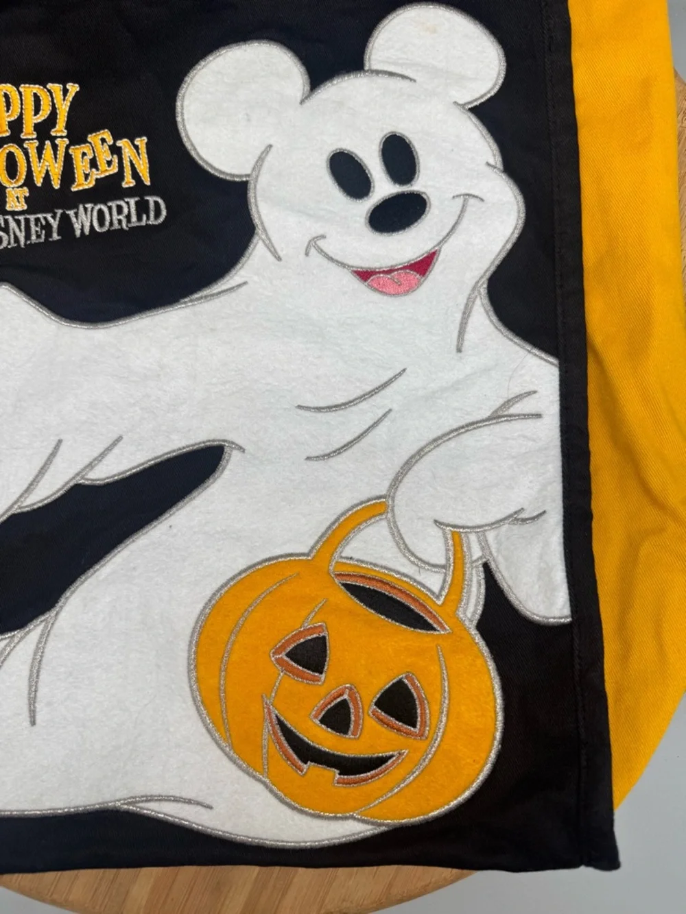 Walt Disney World Halloween Ghost Tote Bag - Black & Orange‎
